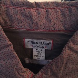 NWT - Guess Jeans cowboy style w wood buttons - M